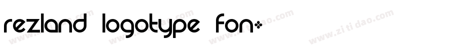 Rezland Logotype Fon字体转换